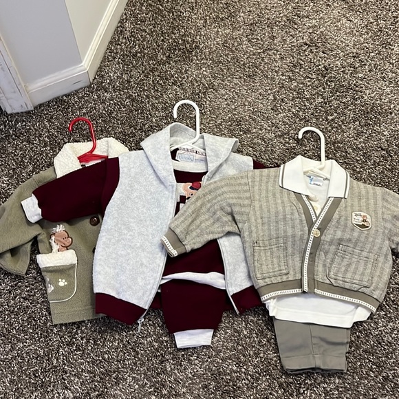 Two full outfits and one sweater/jacket all three outfits are size 18 month - Picture 1 of 4